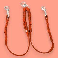 Fettleder-Leinen Addon Luvin-Twin, Orange