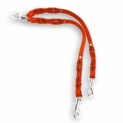 Fettleder-Leinen Addon Luvin-Twin, Orange
