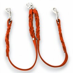 Fettleder-Leinen Addon Luvin-Twin, Orange