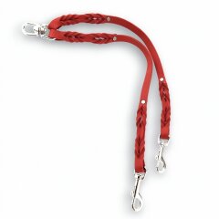 Fettleder-Leinen Addon Luvin-Twin, Rot