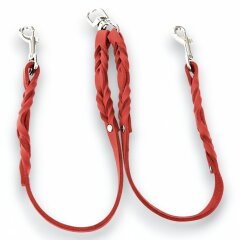 Fettleder-Leinen Addon Luvin-Twin, Rot
