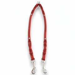 Fettleder-Leinen Addon Luvin-Twin, Rot