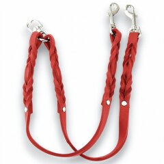 Fettleder-Leinen Addon Luvin-Twin, Rot