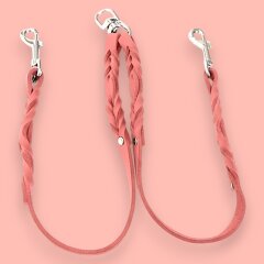 Fettleder-Leinen Addon Luvin-Twin, Salmon