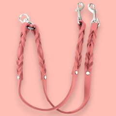 Fettleder-Leinen Addon Luvin-Twin, Salmon