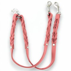 Fettleder-Leinen Addon Luvin-Twin, Salmon