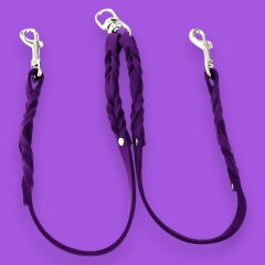 Fettleder-Leinen Addon Luvin-Twin, Violet