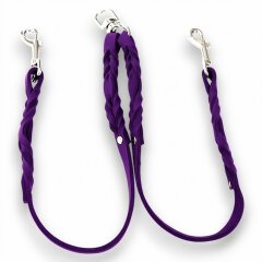 Fettleder-Leinen Addon Luvin-Twin, Violet
