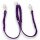 Fettleder-Leinen Addon Luvin-Twin, Violet