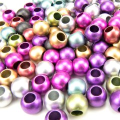 CCB Beads mehrfarbig, Loch 5.7 mm, 200 Stk.