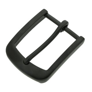 Gürtelschnalle Edelstahl 40 mm Matt-Schwarz