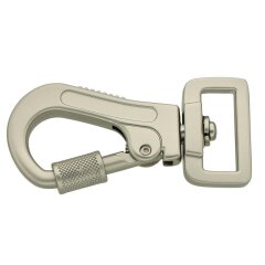 B-Ware: Leinenkarabiner mit Bajonettverschluss vernickelt...