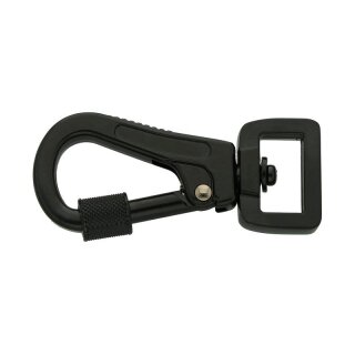 B-Ware: Schwarzer Leinenkarabiner mit Bajonettverschluss...