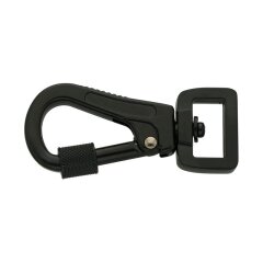 B-Ware: Schwarzer Leinenkarabiner mit Bajonettverschluss...