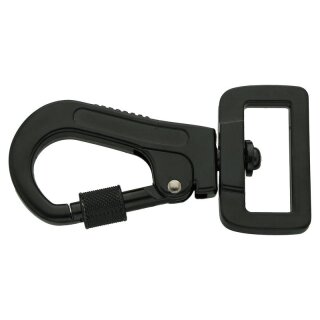 B-Ware: Schwarzer Leinenkarabiner mit Bajonettverschluss...