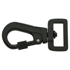 B-Ware: Schwarzer Leinenkarabiner mit Bajonettverschluss...