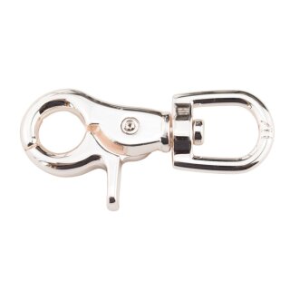 B-Ware: Scherenkarabiner m. rundem Wirbel 63 x 14 mm...