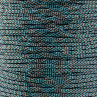Paracord Typ 3 neon turquoise - chocolate brown diamonds