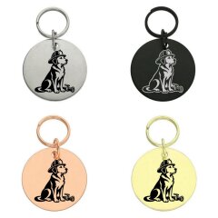 Runder Anhänger Feuerwehrhund