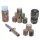 9 Rollen elastisches Polyesterband Camouflage 50 mm x 4,5 m