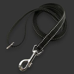 Hochreflektierende Hundeleine Lumex Schwarz 20 mm