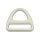 Dreieckiger D-Ring, Aluminium eloxiert silbern 40 mm