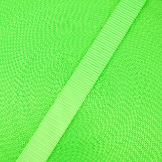 Restposten: Gurtband Lite neongrün 20 mm - 2.4 Meter