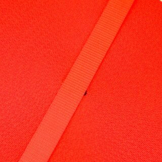 Restposten: Gurtband Lite neonorange 20 mm - 9.30 Meter