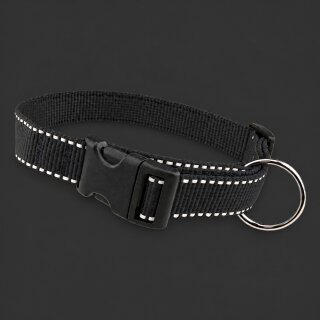 Hochreflektierendes Hundehalsband Lumex Schwarz