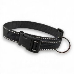 Hochreflektierendes Hundehalsband Lumex Schwarz
