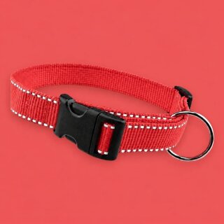 Hochreflektierendes Hundehalsband Lumex Rot