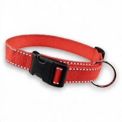 Hochreflektierendes Hundehalsband Lumex Rot