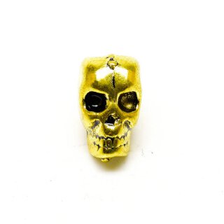 Zinn Skull Bead Gold