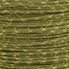 Paracord Typ 3 moss / gold metal x