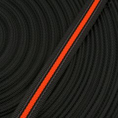 Antirutsch Gurtband 20mm schwarz-fluor orange
