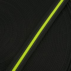 Antirutsch Gurtband 20mm schwarz-fluor gelb