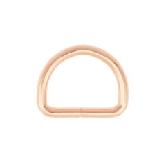 Stahl Halbrundring, D-Ring rosé gold