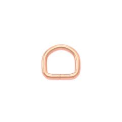 Stahl Halbrundring, D-Ring rosé gold
