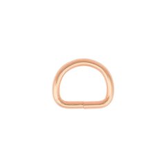 Stahl Halbrundring, D-Ring rosé gold