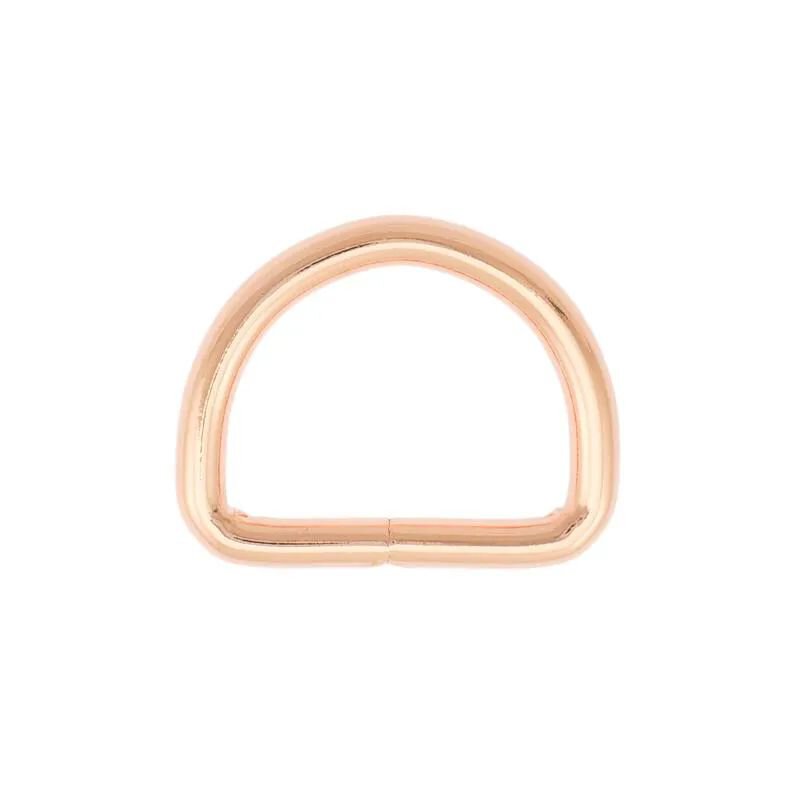 Stahl Halbrundring, D-Ring rosé gold 25 mm