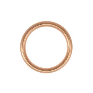 Stahl Rundring rosé gold Ø30 mm