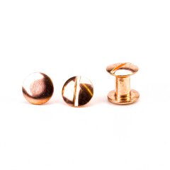 Abverkauf: Buchschrauben - verkupfert F&uuml;llh&ouml;he 7 mm
