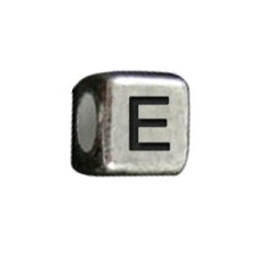 Abverkauf: Letterbead silber "E"