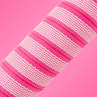 Softgrip Anti-Rutsch Gurtband fuchsia-weiss 15 mm