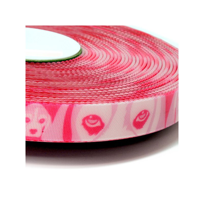 Abverkauf:Biothane Motiv 25mm | 2.5mm pink beagle