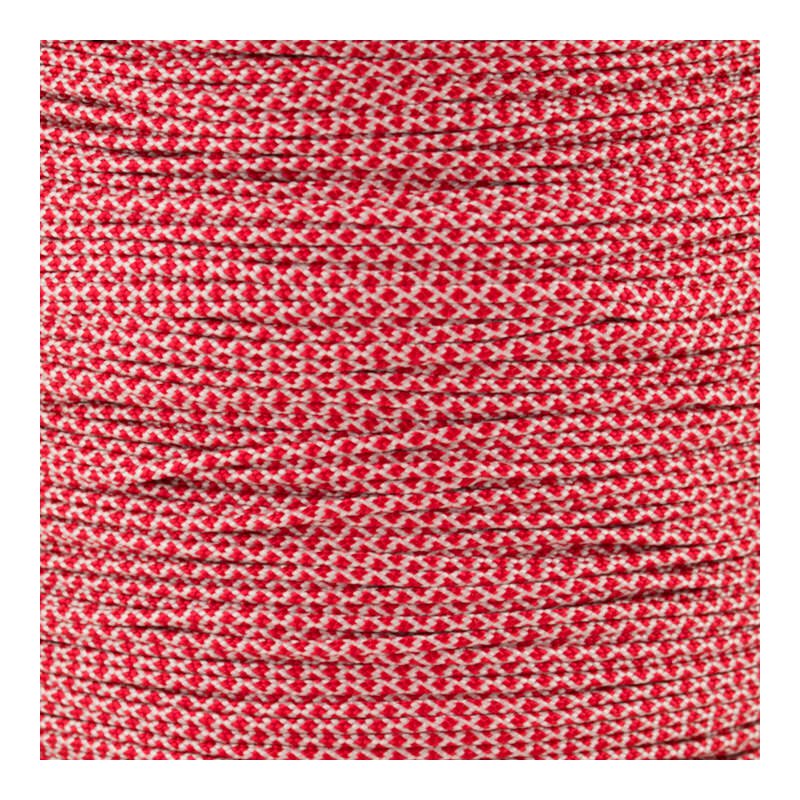 Paracord Typ 1 cream imperial red diamonds