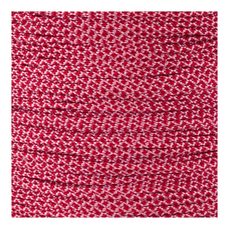 Paracord Typ 1 rose pink imperial red diamonds