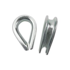 Seilkausche aus Stahl verzinkt 10 mm