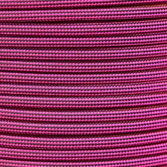 Paracord Typ 3 neon pink / black stripe