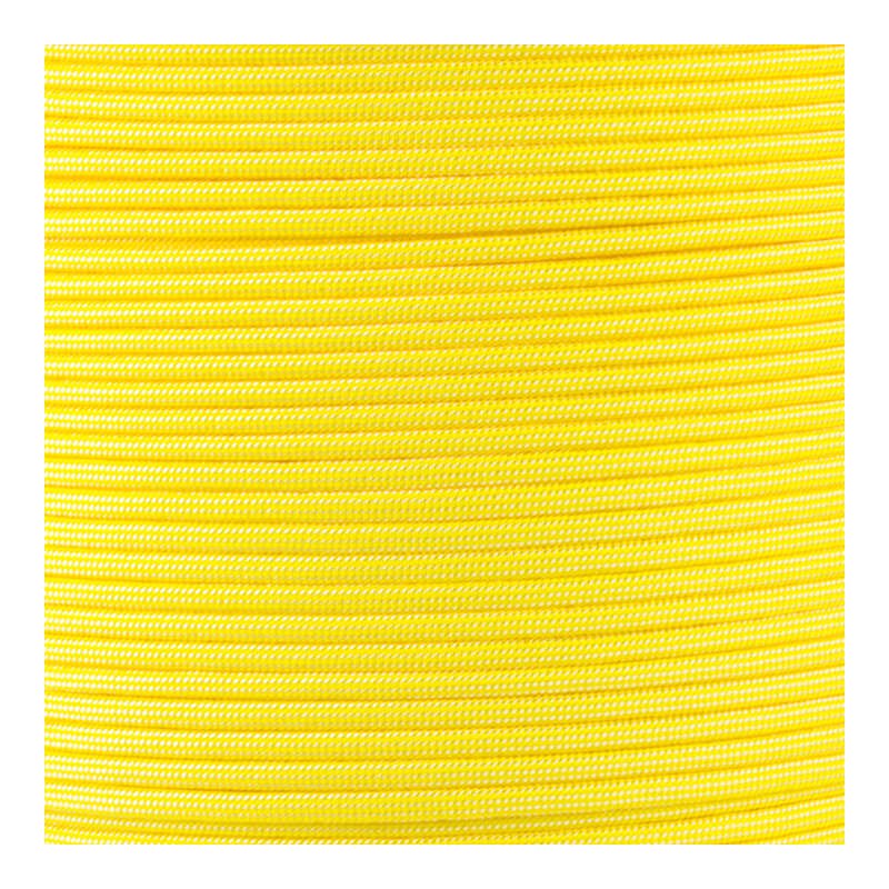 Paracord Typ 3 canary yellow / white stripe